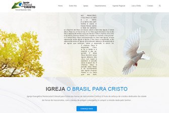 Criação de sites - Igreja O Brasil para Cristo