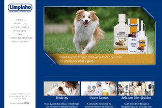 Criação de sites para pet shop - Limpinho